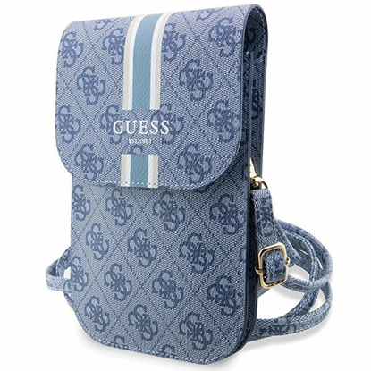 Изображение Guess Guess 4G Stripes - Torebka crossbody na telefon (niebieski)