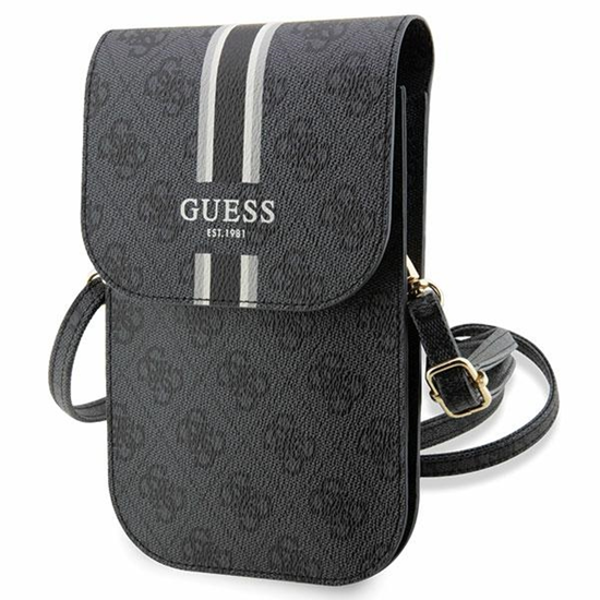Picture of Guess Guess 4G Stripes - Torebka crossbody na telefon (czarny)