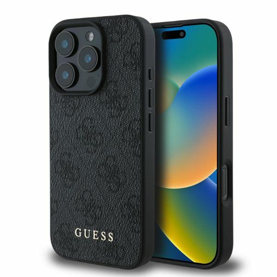 Picture of Guess GUHCP16LG4GFGR Back Case for Apple iPhone 16 Pro