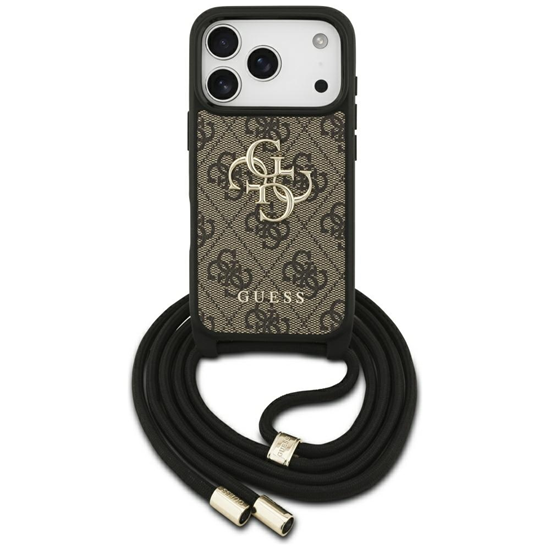 Picture of Guess HC 4G PU Big Logo Cord Stap Crossbody Case for Apple iPhone 17 Pro
