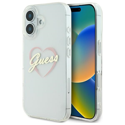 Изображение Guess IML Heart Back Case for Apple iPhone 16 Plus