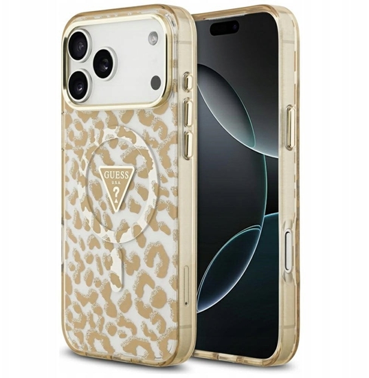 Изображение Guess Leopard Glitter MagSafe Case for iPhone 17 P