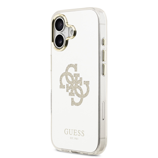 Picture of Guess PC/TPU Mirror 4G Glitter Logo MagSafe Case for Apple iPhone 17