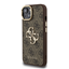 Picture of Guess PU 4G Metal Logo Stand Camera Frame Case for iPhone 14 / Brown