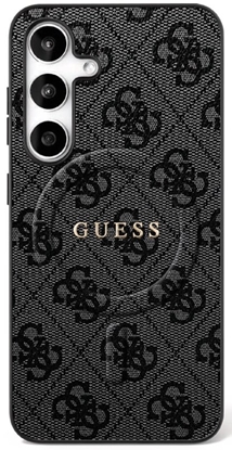 Изображение Guess PU 4G Ring Classic Logo MagSafe Case for Samsung Galaxy S25 FE