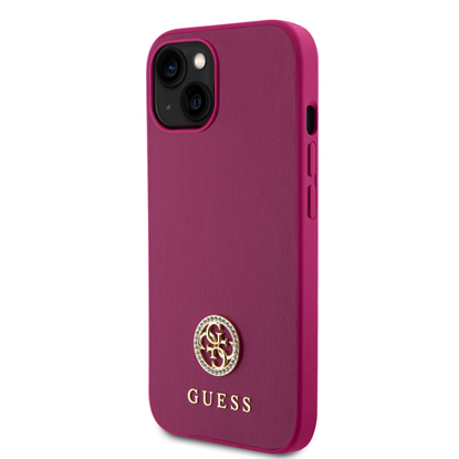 Attēls no Guess PU 4G Strass Metal Logo Case for iPhone 15 r