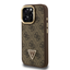 Picture of Guess PU 4G Strass Triangle Logo Stand Camera Frame MagSafe Case for iPhone 15 Pro / Brown