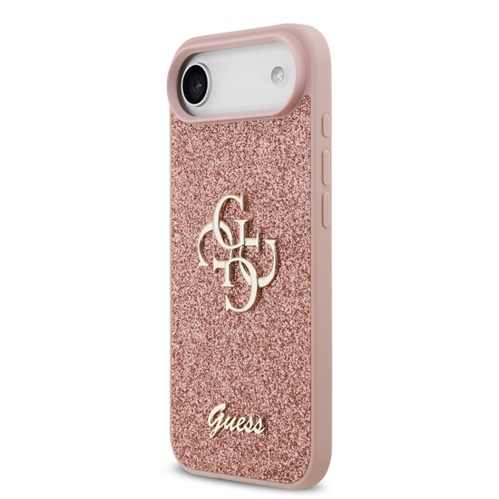 Picture of Guess PU Fixed Glitter 4G Metal Logo Case for iPhone Air / Pink