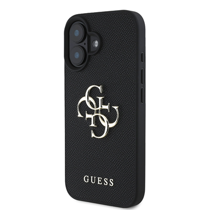 Attēls no Guess PU Grained 4G Metal Logo Case for Apple iPhone 16