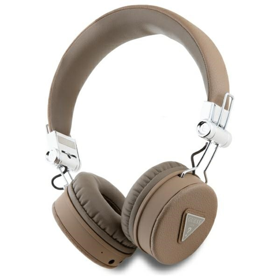 Picture of Guess PU Grained Triangle Logo ENC Wireless Headphones