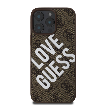 Attēls no Guess PU Leather 4G Big Love Logo MagSafe Case for Apple iPhone 16 Pro Max