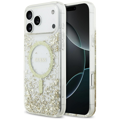 Изображение Guess Resin Bottom Glitter MagSafe case for iPhone