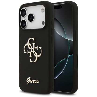 Изображение Guess Silicone Big 4G Script case for iPhone 17 Pr