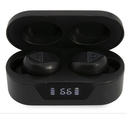 Picture of Guess True Wireless Triangle Logo BT5.0 Stereo Earphones Black