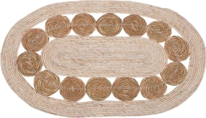 Attēls no H&S Decoration Dywan jutowy owalny 80x50 cm