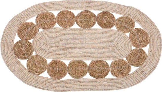 Изображение H&S Decoration Dywan jutowy owalny 80x50 cm
