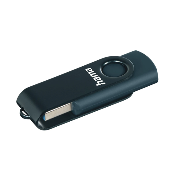 Picture of Hama 00182465 Rotate 128GB USB 3.0 petrol blue