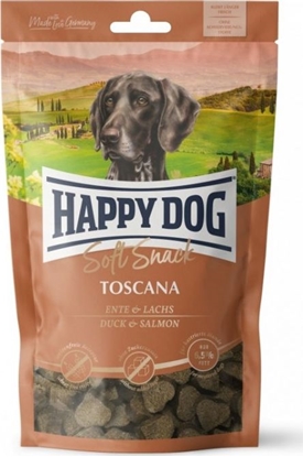 Picture of Happy Dog Soft Snack Toscana, przysmak dla psów dorosych, kaczka i oso, 100g, saszetka