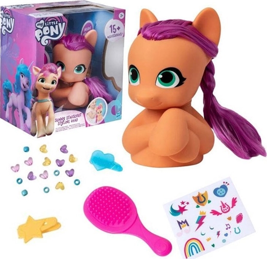 Picture of Hasbro Hasbro My Little Pony kucyk Sunny Starscout gowa do czesania akces ZA5430