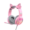 Picture of Havit Gaming headphones Havit GAMENOTE H2233d RGB (pink)