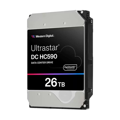 Attēls no HDD|WESTERN DIGITAL ULTRASTAR|Ultrastar DC HC590|WUH722626ALE6L4 0F65672|26TB|SATA 3.0|512 MB|7200 rpm|3,5"|0F65672