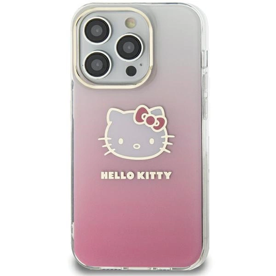 Picture of Hello Kitty Hello Kitty IML Gradient Electrop Kitty Head case for Samsung Galaxy A55 - pink