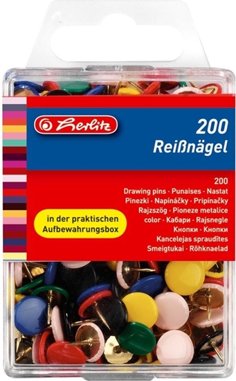 Picture of Herlitz Pinezki kolorowe 200 szt.