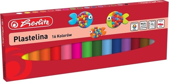 Picture of Herlitz PLASTELINA 16KOL HER WB