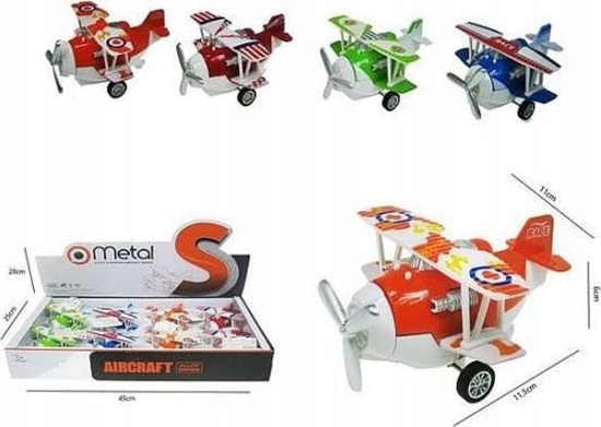 Picture of Hipo Samolot 11,5cm z napdem ze wiatem i dwikiem HX115 Hipo p8 mix cena za 1 szt