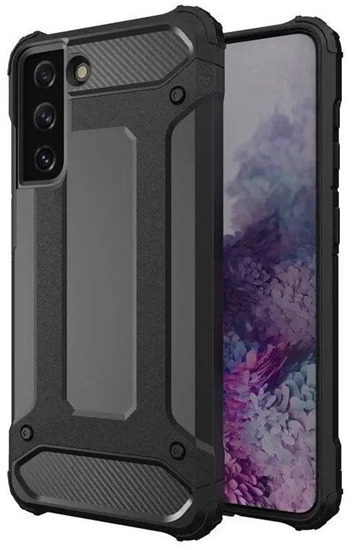 Изображение Hybrid Armor pancerne hybrydowe etui pokrowiec Samsung Galaxy S22+ (S22 Plus) czarny