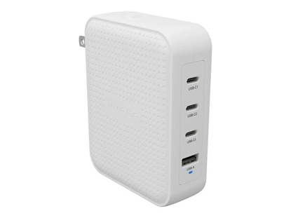 Изображение Hyper HyperJuice 145W USB-C GaN Travel Charger with 4 Ports - White | Hyper