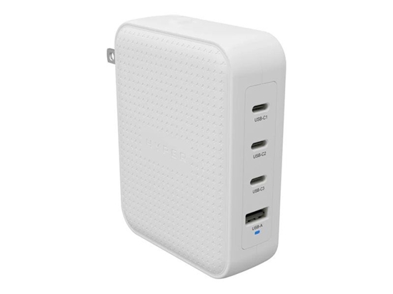 Изображение Hyper HyperJuice 145W USB-C GaN Travel Charger with 4 Ports - White | Hyper
