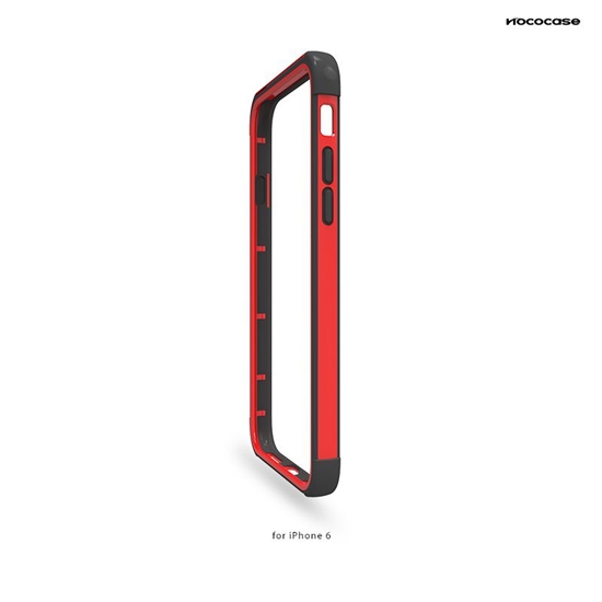 Picture of Hoco Apple iPhone 6 Coupe Series Double-Color Bracket bumper Red