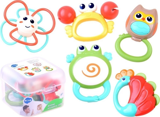 Picture of HOLA Grzechotka Grzechotki 5szt zwierztka ZA3679