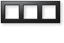 Picture of Homematic IP Glasrahmen   3-fach, schwarz