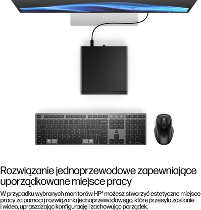 Изображение HP EliteDesk 8 Mini G1i Desktop AI PC Intel Core Ultra 5 235T 16 GB DDR5-SDRAM 512 GB SSD Windows 11 Pro Mini PC Czarny