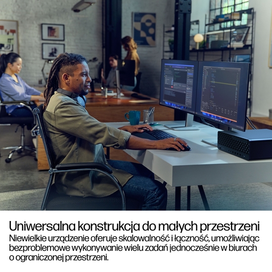 Изображение HP EliteDesk 8 SFF G1i Desktop AI PC Intel Core Ultra 7 265 16 GB DDR5-SDRAM 1 TB SSD Windows 11 Pro Czarny