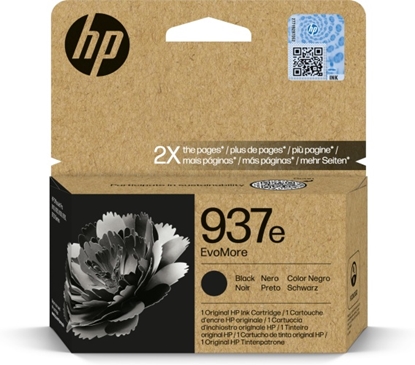 Изображение HP EvoMore 4S6W9NE ink cartridge black No. 937e