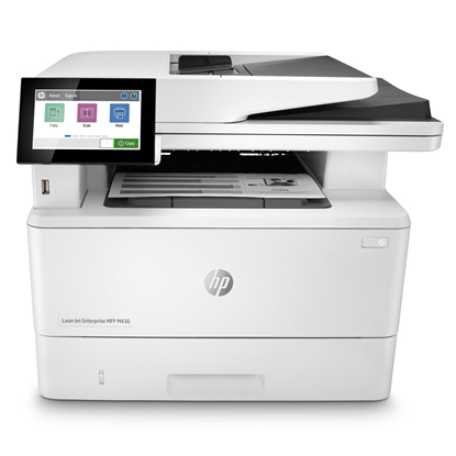 Изображение HP LaserJet Enterprise MFP M430f, Black and white, Printer for Business, Print, copy, scan, fax, 50-sheet ADF; Two-sided printing; Two-sided scanning; Front-facing USB printing; Compact Size; Energy Efficient; Strong Security