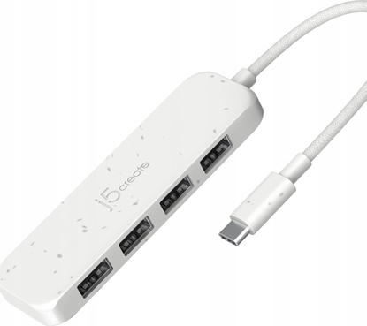 Attēls no HUB USB j5create ECO-FRIENDLY USB-C TO 4-PORT