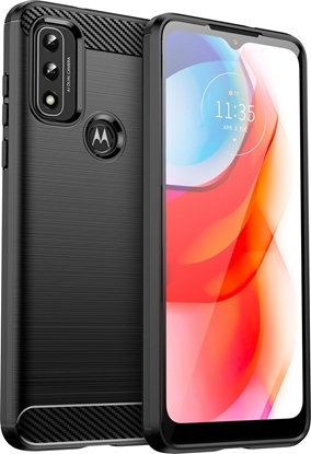 Attēls no Hurtel Carbon Case elastyczne etui pokrowiec Motorola Moto G Play 2022 czarny