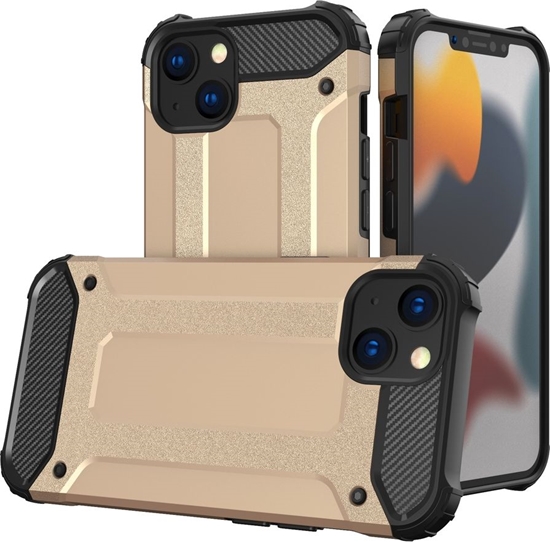 Picture of Hurtel Hybrid Armor pancerne hybrydowe etui pokrowiec iPhone 13 zoty