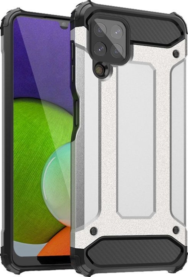 Picture of Hurtel Hybrid Armor pancerne hybrydowe etui pokrowiec Samsung Galaxy A22 4G srebrny