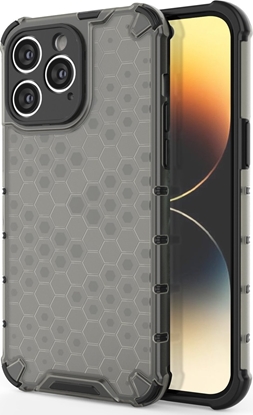 Attēls no Hurtel Honeycomb etui iPhone 14 Pro Max pancerny hybrydowy pokrowiec czarne