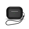 Picture of Hurtel Silicone case for AirPods 1 / AirPods 2 + wrist strap lanyard - black