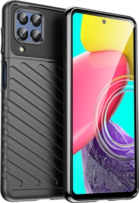 Attēls no Hurtel Thunder Case elastyczne pancerne etui pokrowiec Samsung Galaxy M53 5G czarny