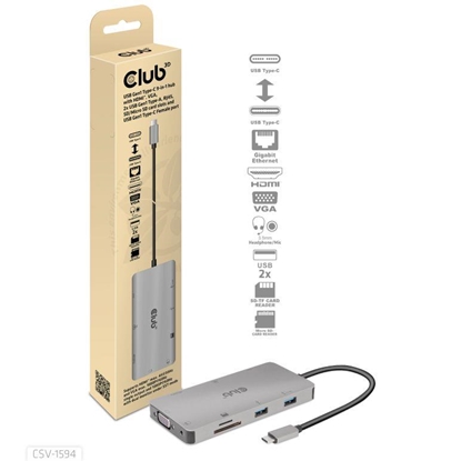 Attēls no I/O HUB 9IN1 USB-C/CSV-1594 CLUB3D