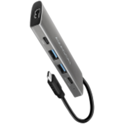 Attēls no I/O HUB USB-C 5IN1/1M HMC-5H AXAGON