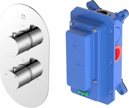 Picture of Iebūvējams termostata maisītājs ar pārslēdzēju, He