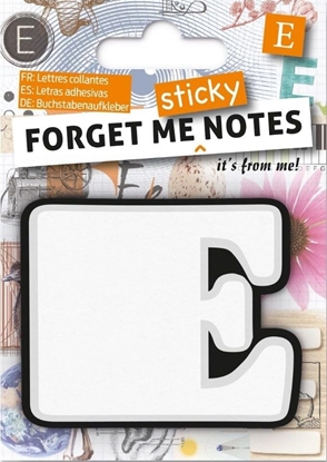 Изображение IF Forget me sticky notes kart samoprzylepne litera E